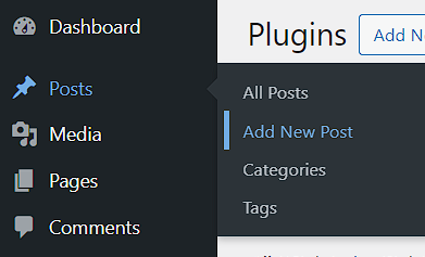 How to create a WordPress blog post