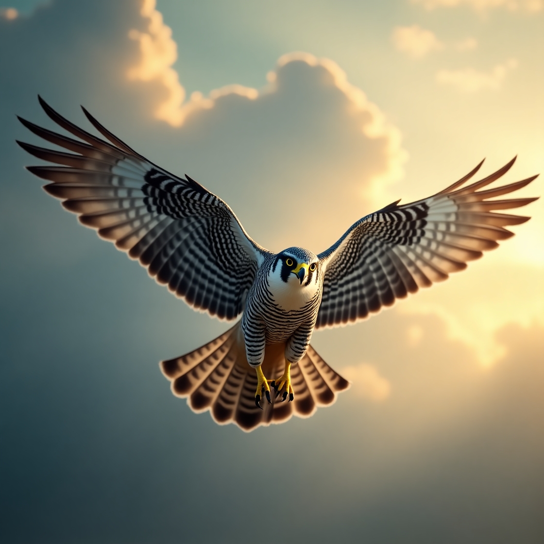 Flux_Dev_A_majestic_Peregrine_Falcon_in_midflight_diving_at_hi_3