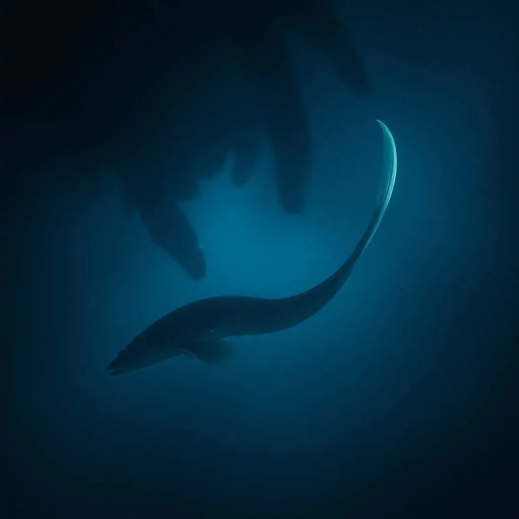 Gulper Eel

With a bioluminescent organ at the tip of their tail, gulper eels likely use their glow to attract prey in the deep sea. The tail light acts as a lure, drawing unsuspecting prey close to the eel's large, expandable mouth. 